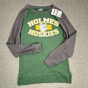 NEW! Holmes Huskies Long Sleeve Shirt‎ Official License Holmes High School Green